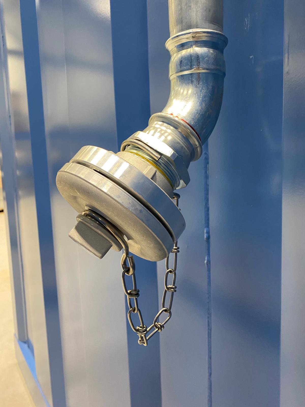 Aansluiten blusleiding