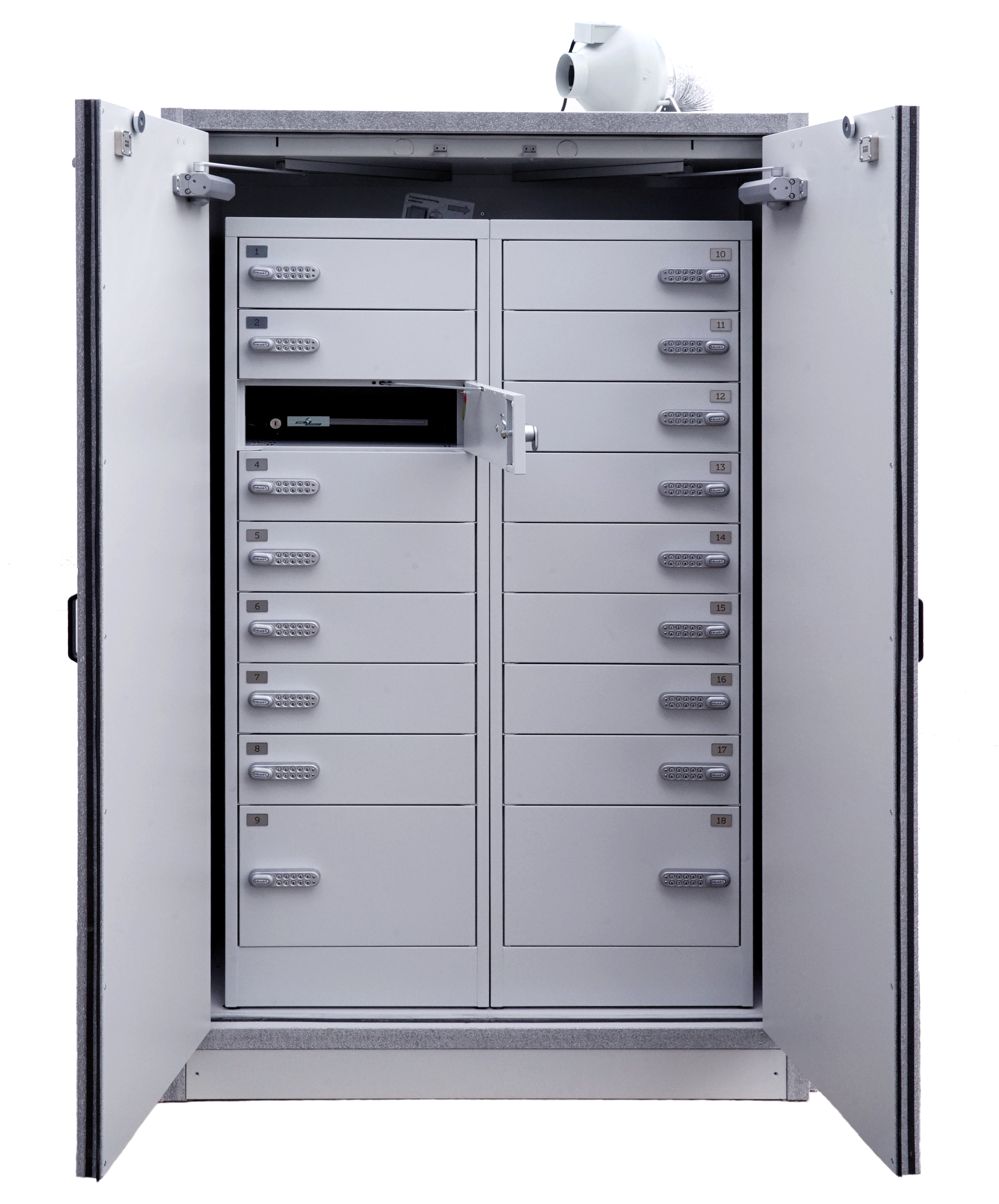 Kast full open batterij